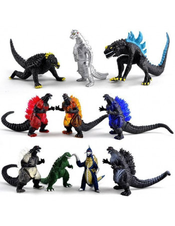 Набір фігурок Годзілла, 10в1, 6 см - Godzilla, 10in1