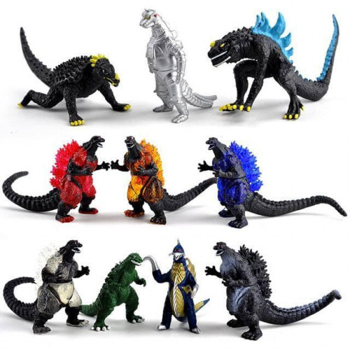 Набір фігурок Годзілла, 10в1, 6 см - Godzilla, 10in1