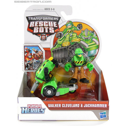 Волкер Клівленд з пневматичним молотком 'Боти рятувальники' - WalkerJackhammer, Rescue Bots, Hasbro