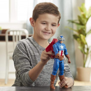 Фігурка Hasbro Капітан Америка з щитом і зброєю 30 см — Captain America, Titan Hero Series Blast Gear