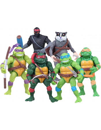 Набір фігурок 6шт м\ф 'Черепашки Ніндзя' - TMNT, 13CM