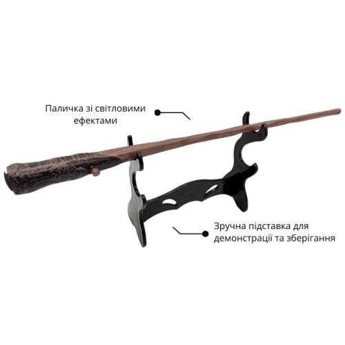 Набір Рона Візлі Premium 2: чарівна паличка на підставці з кулоном - Harry Potter