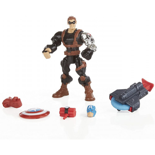 Розбірна фігурка Hasbro Зимовий Солдат + Капітан Америка, Машерс, Марвел 16 см - Marvel, Hero Mashers