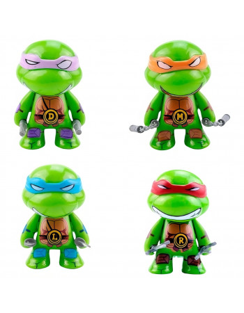 Набір фігурок 4в1 Черепашки ніндзя з аксесуарами, 7 см - TMNT