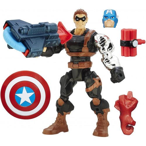 Розбірна фігурка Hasbro Зимовий Солдат + Капітан Америка, Машерс, Марвел 16 см - Marvel, Hero Mashers