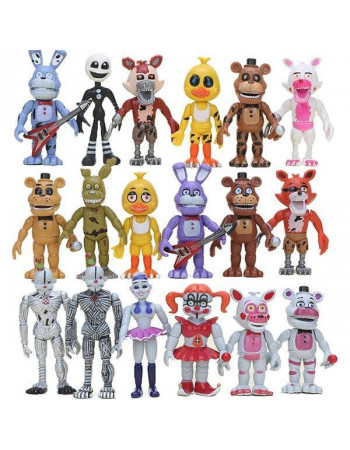 Набір фігурок П'ять ночей у Фредді, 18в1, 9-12 см - Five nights at freddy's