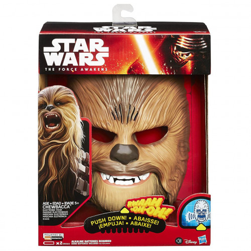 Електронна маска Чубакка Вукі 'Зоряні війни' зі звуком - Chewbacca Wookiee, Star Wars, Hasbro