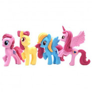 Набір 12в1 Мій Маленький Поні 5,5-6,5 см - My Little Pony: Епплджек, Іскорка, Веселка Деш, Раріті, Пінк Пай