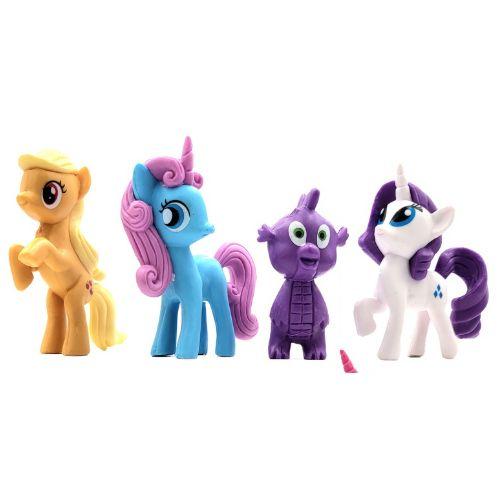 Набір 12в1 Мій Маленький Поні 5,5-6,5 см - My Little Pony: Епплджек, Іскорка, Веселка Деш, Раріті, Пінк Пай