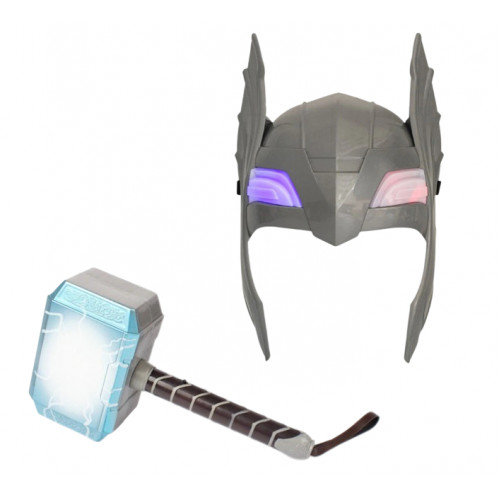 Костюм Тора, 2в1, маска що світиться, молот - Thor, set 2