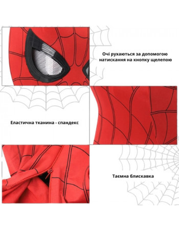Інтерактивна маска Людина Павук з блимаючими очима - Spiderman