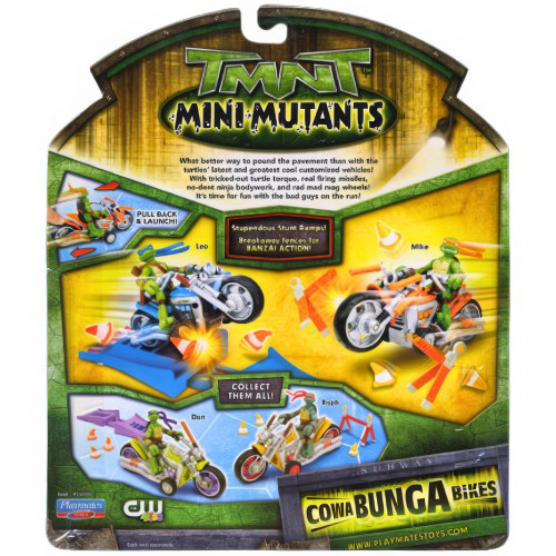 Набір міні-фігурка Донателло з мотоциклом - Mini Subway Cowabunga Bikes Donatello, 4Kids, Playmates