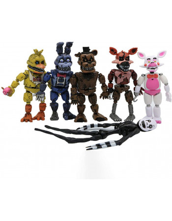 Набір розбірних фігурок П'ять ночей з Фредді, 6в1, 14 см - Five Nights at freddy's