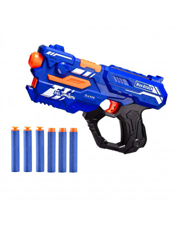 Бластер Super Shoot Gun Max Attack 2в1 стріляє орбізами та м'якими кулями.