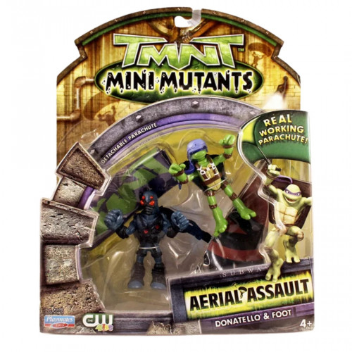 Набір міні-фігурок Фут та Донателло - Foot and Donatello, 4Kids, Playmates