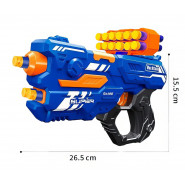 Бластер Super Shoot Gun Max Attack 2в1 стріляє орбізами та м'якими кулями.
