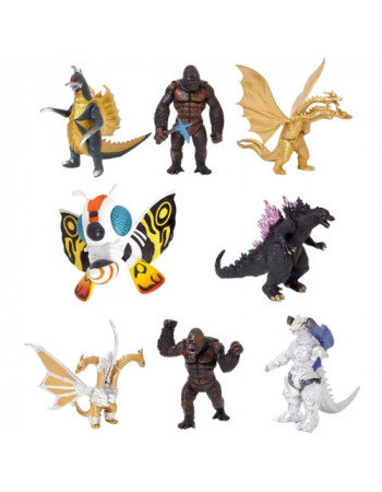 Набір фігурок 8в1 Годзілла та Кінг Конг з монстрами 9,5 см - Godzilla