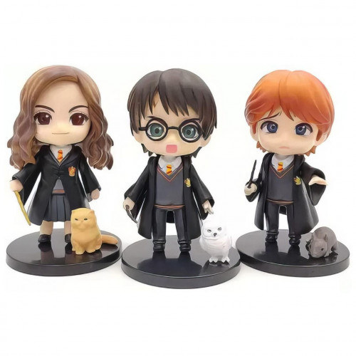 Набір фігурок Гаррі Поттер Гріфіндор 3в1 10 см: Рон, Герміона - Gryffindor, Harry Potter, Ron, Hermione