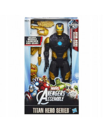 Іграшка Hasbro Залізна людина в чорній броні 30 см Месники - Black Iron Man, Titan Hero, Avengers (A6756)