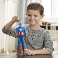 Фігурка Hasbro Капітан Америка з щитом і зброєю 30 см — Captain America, Titan Hero Series Blast Gear