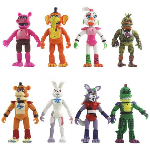 Набір Глемрок Аніматроніки П'ять ночей з Фредді, 8в1, 14 см - Five Nights at Freddy`s