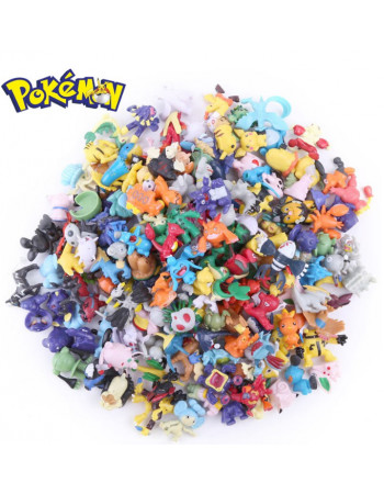Набір міні - фігурок Покемон 144 шт з Аніме, коміксів, гри Pokemon GO: Пікачу, Іві, Мьюту, Бульбазавр, 2-3см