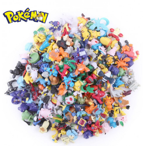 Набір міні - фігурок Покемон 144 шт з Аніме, коміксів, гри Pokemon GO: Пікачу, Іві, Мьюту, Бульбазавр, 2-3см