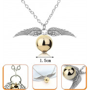 Ланцюжок з кулоном Золотий Снітч Гаррі Поттера з гри у квідич Harry Potter, Cosplay necklace
