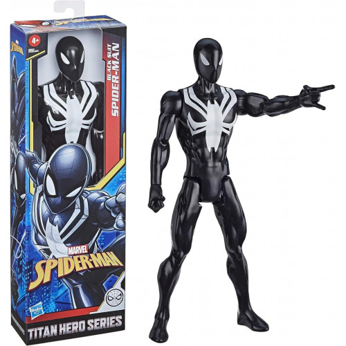 Іграшка-фігурка Hasbro, Людина-Павук Чорний Костюм Марвел, 30 см - Black Spider-Man, Marvel, Titan Hero Series