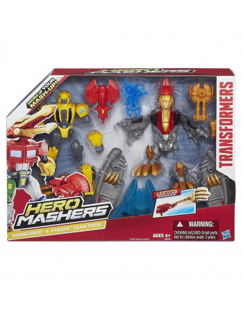 Розбірні фігурки трансформерів Бамблбі та Стрейф - Bumblebee  Strafe, Transformers Hero Mashers, Hasbro