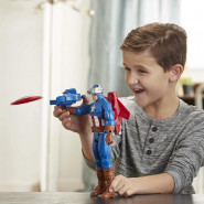Фігурка Hasbro Капітан Америка з щитом і зброєю 30 см — Captain America, Titan Hero Series Blast Gear