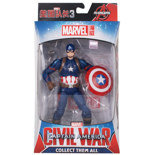 Фігурка Marvel Капітан Америка з тримачем, Месники, 18 см — Captain America, Avengers