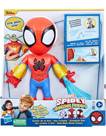 Інтерактивна фігурка Hasbro Людина-павук (звук, світло), 25 см — Disney, Marvel, Spidey Amazing Friends