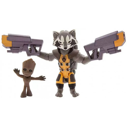 Набір фігурок 2в1 Ракета та Грут з к/ф Вартові Галактики, 8 і 4 см - Disney, Marvel, Toybox, Rocket, Groot