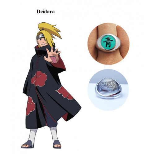 Кільце Дейдари клан Акацукі з логотипом Naruto - Deidara
