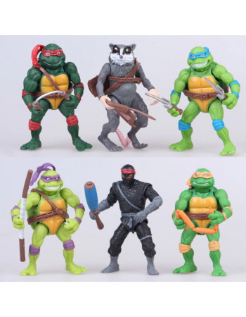 Набір фігурок 6шт м\ф 'Черепашки Ніндзя' - TMNT, 13CM