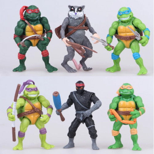 Набір фігурок 6шт м\ф 'Черепашки Ніндзя' - TMNT, 13CM