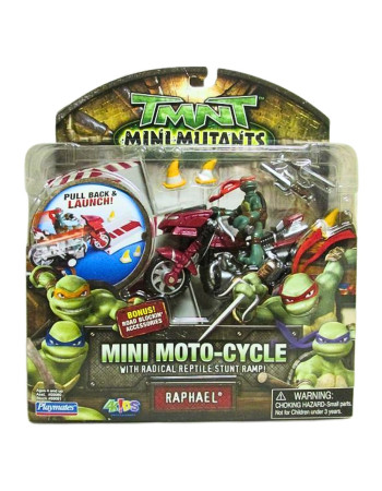 Набір міні-фігурок Рафаель з мотоциклом - Mini Code-Runner With Raphael, 4Kids, Playmates