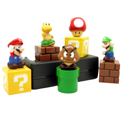 Набір фігурок 5в1 Супер Маріо, 5 см — Super Mario