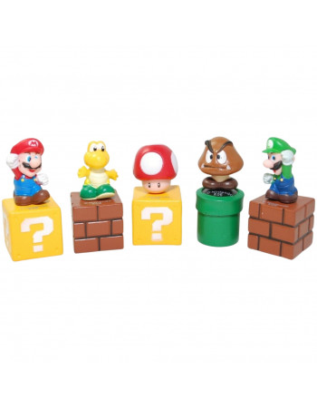 Набір фігурок 5в1 Супер Маріо, 5 см — Super Mario
