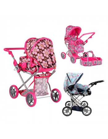 Коляска для ляльок, мікс принтів