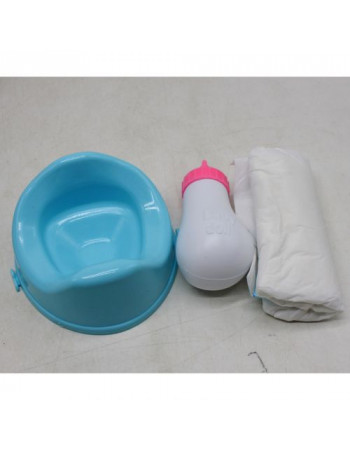 Коляска з пупсом та аксесуарами (бузкова)