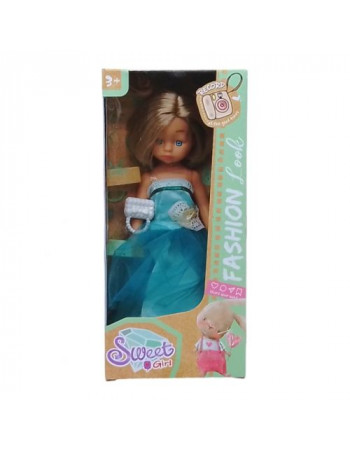 Лялька Sweet Girl 20 см (бірюзова сукня)