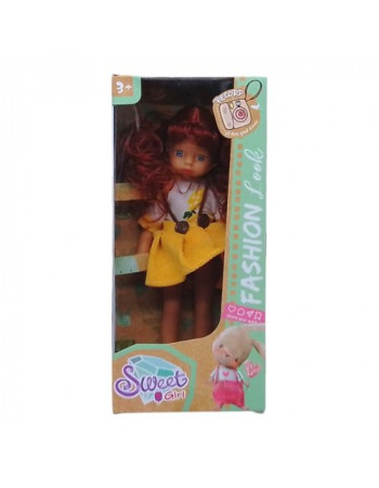 Лялька Sweet Girl 20 см (жовта сукня)