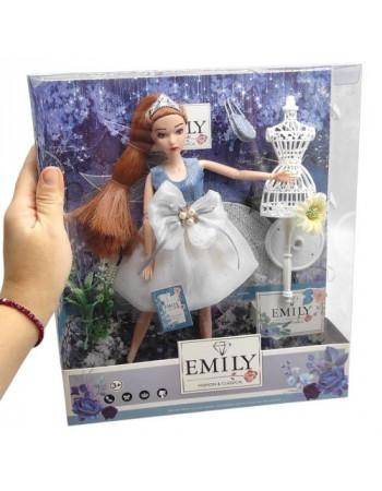 Лялька, висота 30 см (сумочка, манекен, квіти)