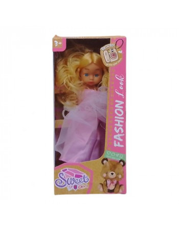 Лялька Sweet Girl 20 см (рожева сукня)