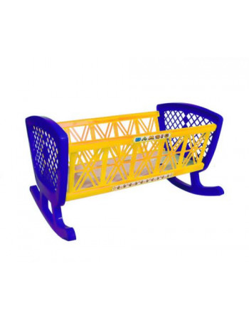 Ліжечко в сітці (жовто-синій)