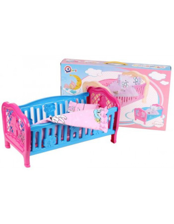Ліжечко для ляльки ТехноК (блакитна)