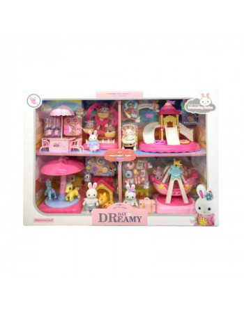 Парк розваг 4 флоксові фігурки, атракціони, аксесуари, улюбленець, меблі, в коробці, мікс видів