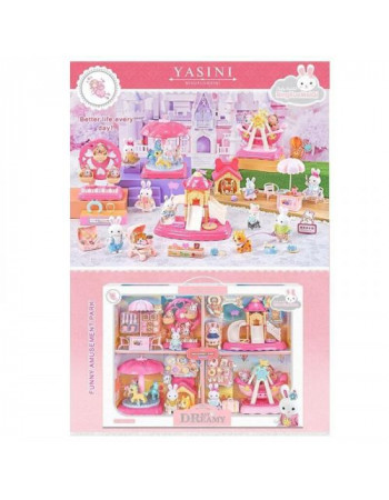 Парк розваг 4 флоксові фігурки, атракціони, аксесуари, улюбленець, меблі, в коробці, мікс видів